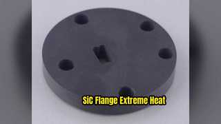 Posizionamento di precisione della flangia in ceramica SiC per alte temperature